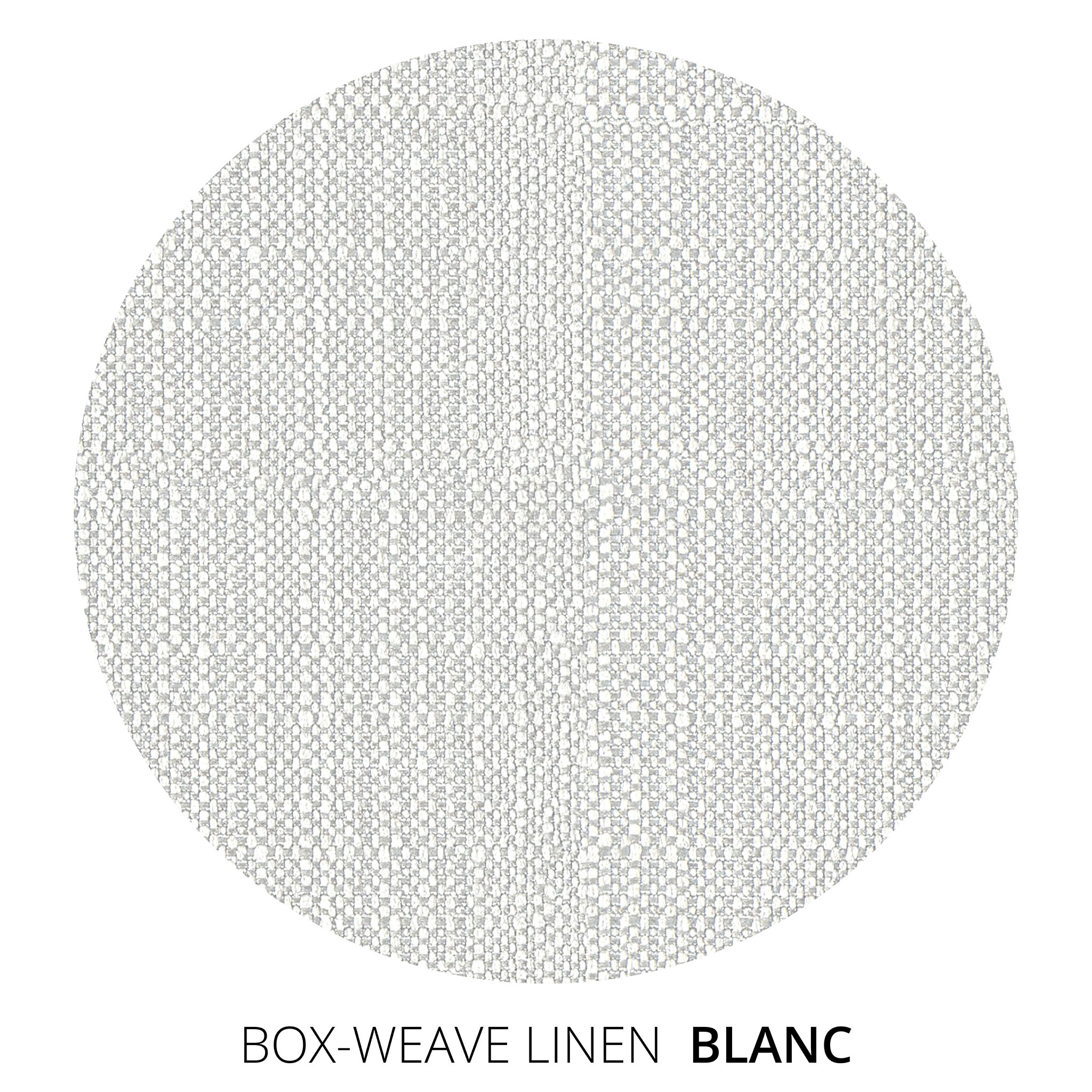Blanc Box Weave Linen Swatch