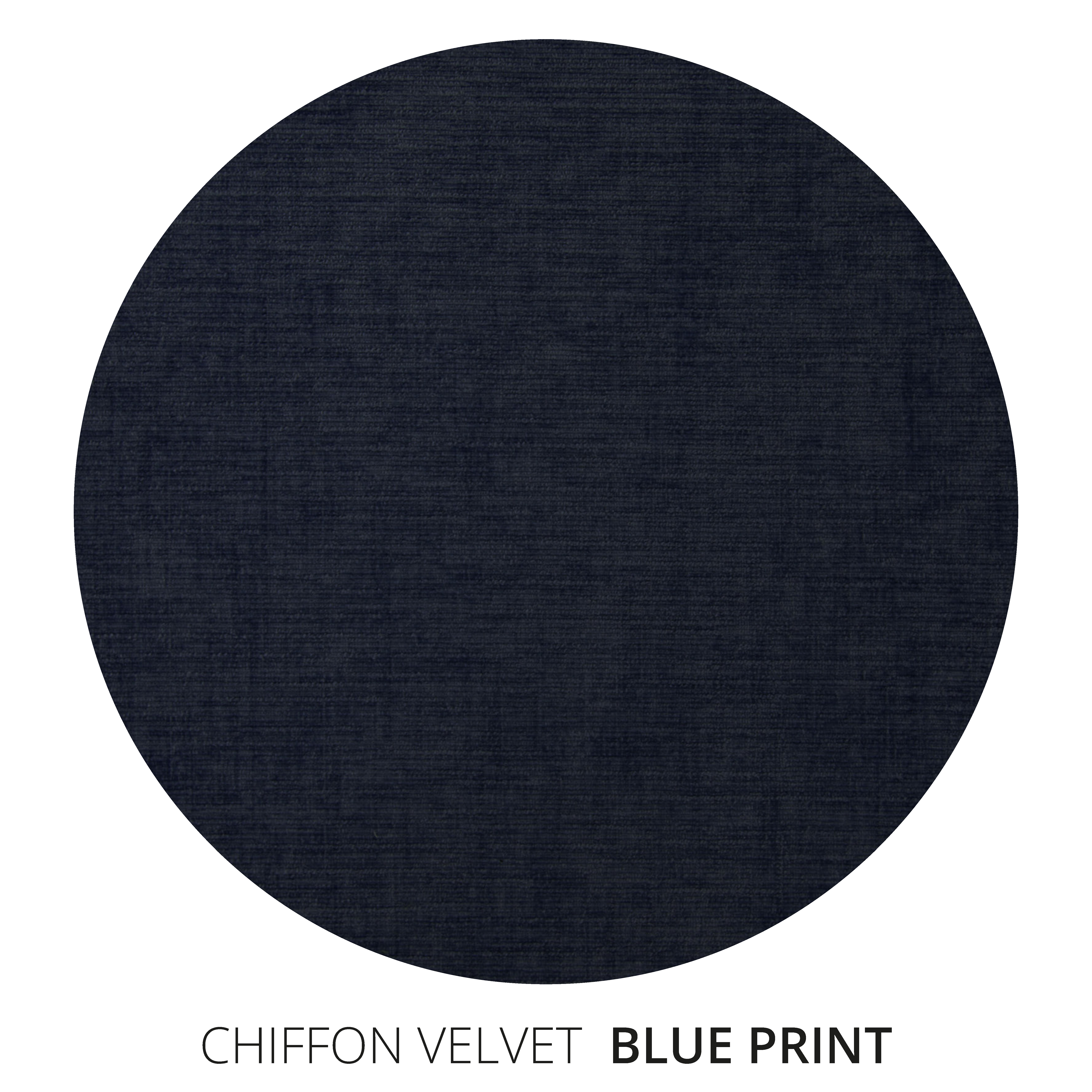 Blue Print Chiffon Velvet Swatch