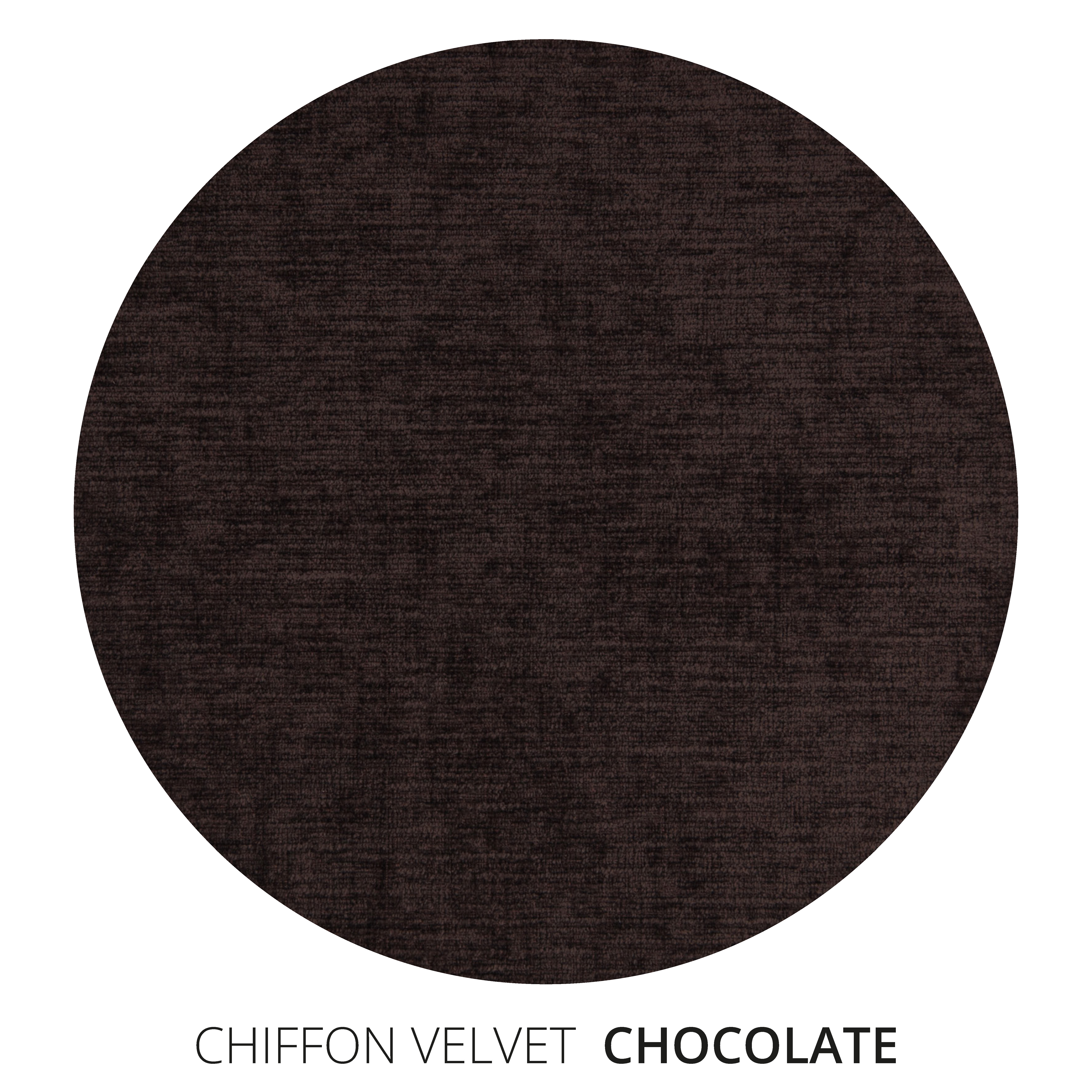 Chocolate Chiffon Velvet Swatch