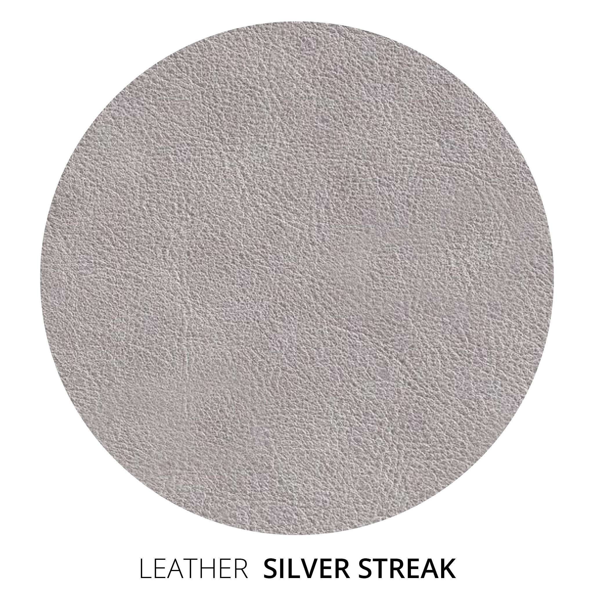 Silver Streak Leather Swatch